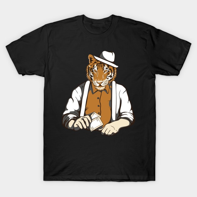 Poker tiger T-Shirt by Xagta